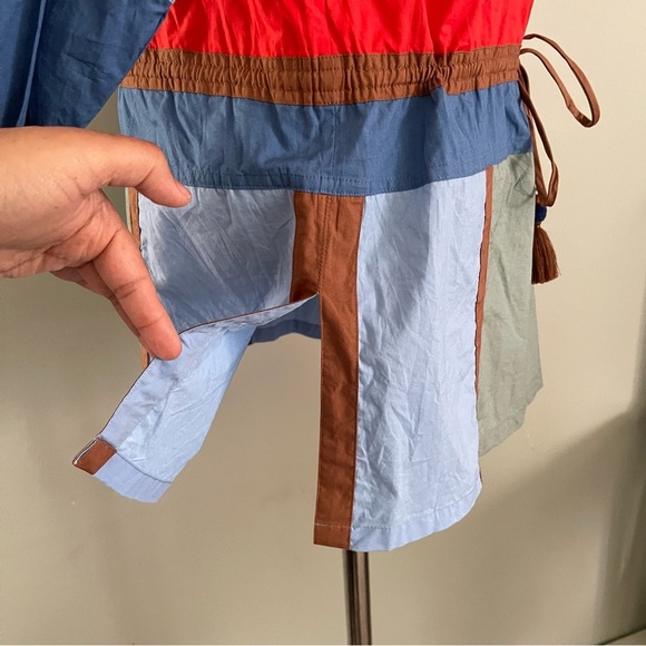 Tory Burch Color Block Poplin Cotton Tunic size 8 preowned - Picture 6 of 10